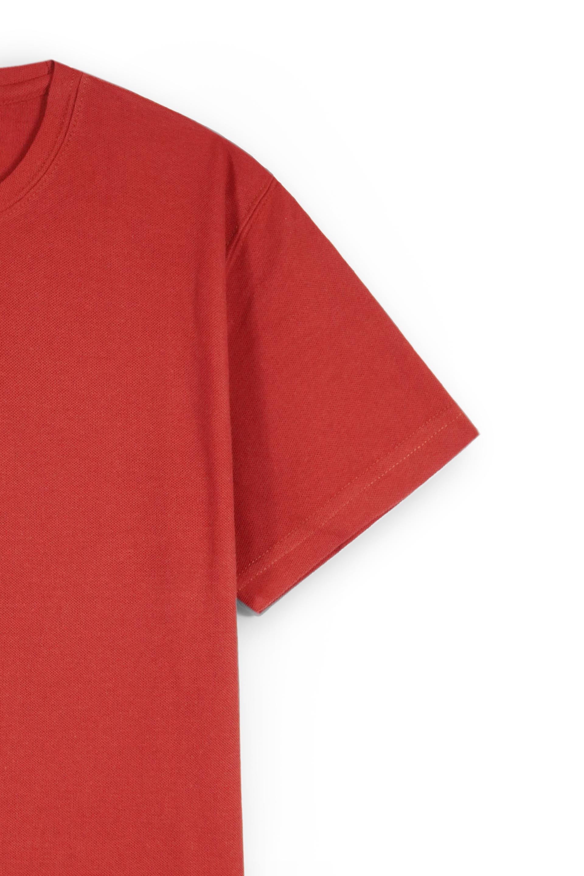 MAROON COTTON T-SHIRT
