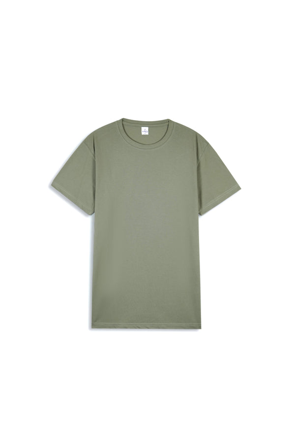 OLIVE GREEN COTTON T-SHIRT