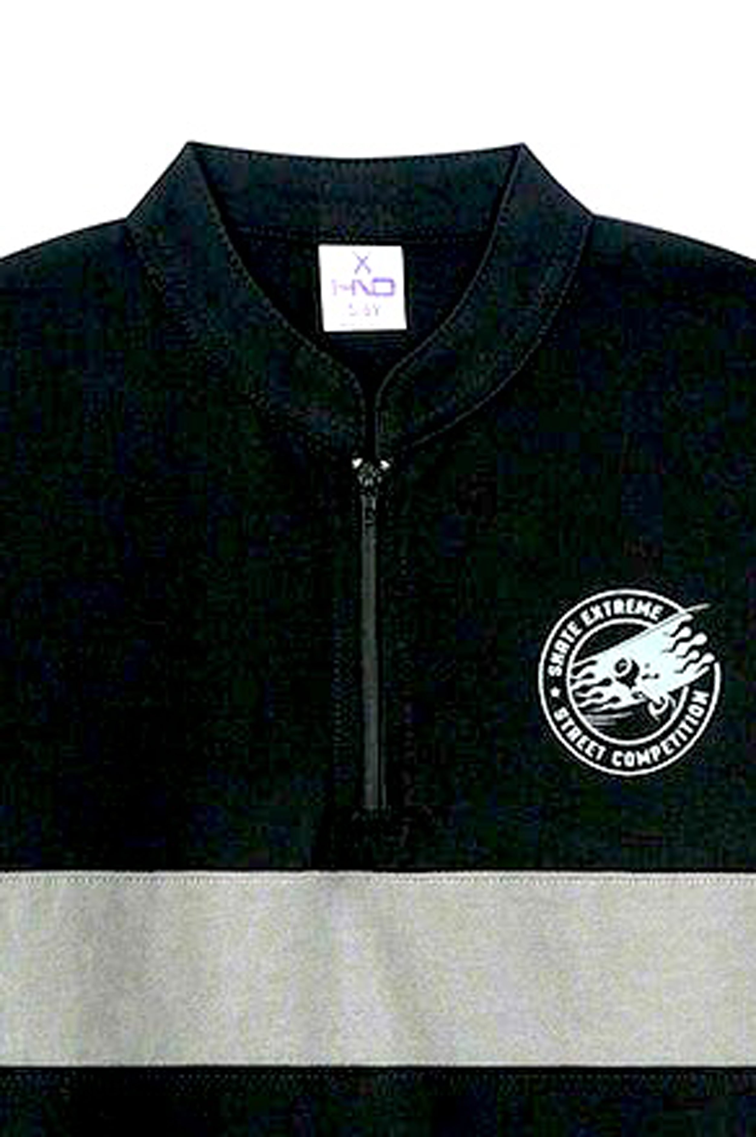 BLACK ZIPPER POLO