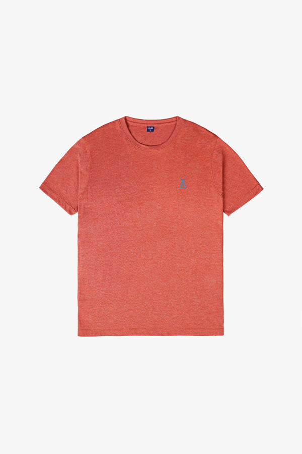Men's Basic T-Shirt In Rust