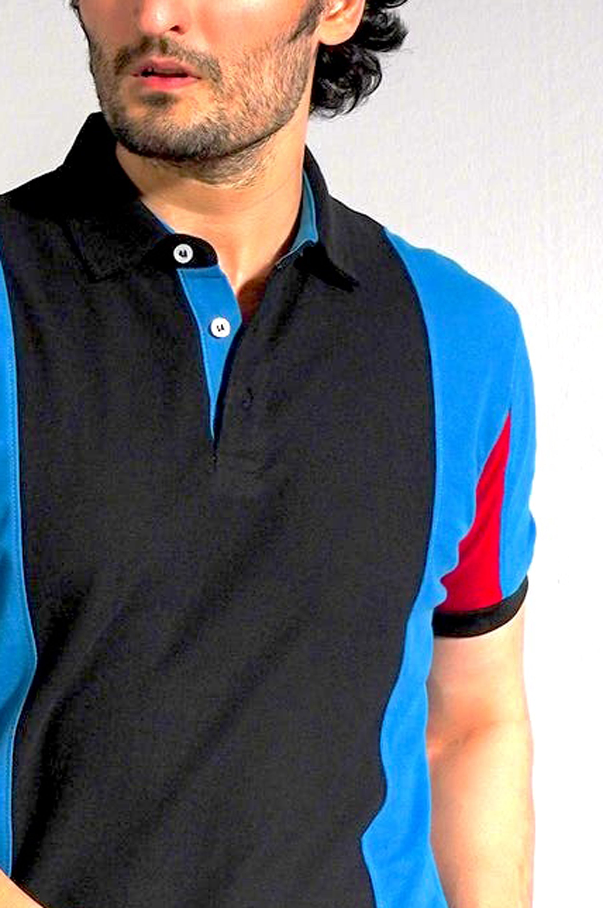 BLACK COTTON POLO