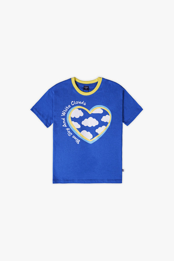 Girl's Cloudy Heart Tee Shirt