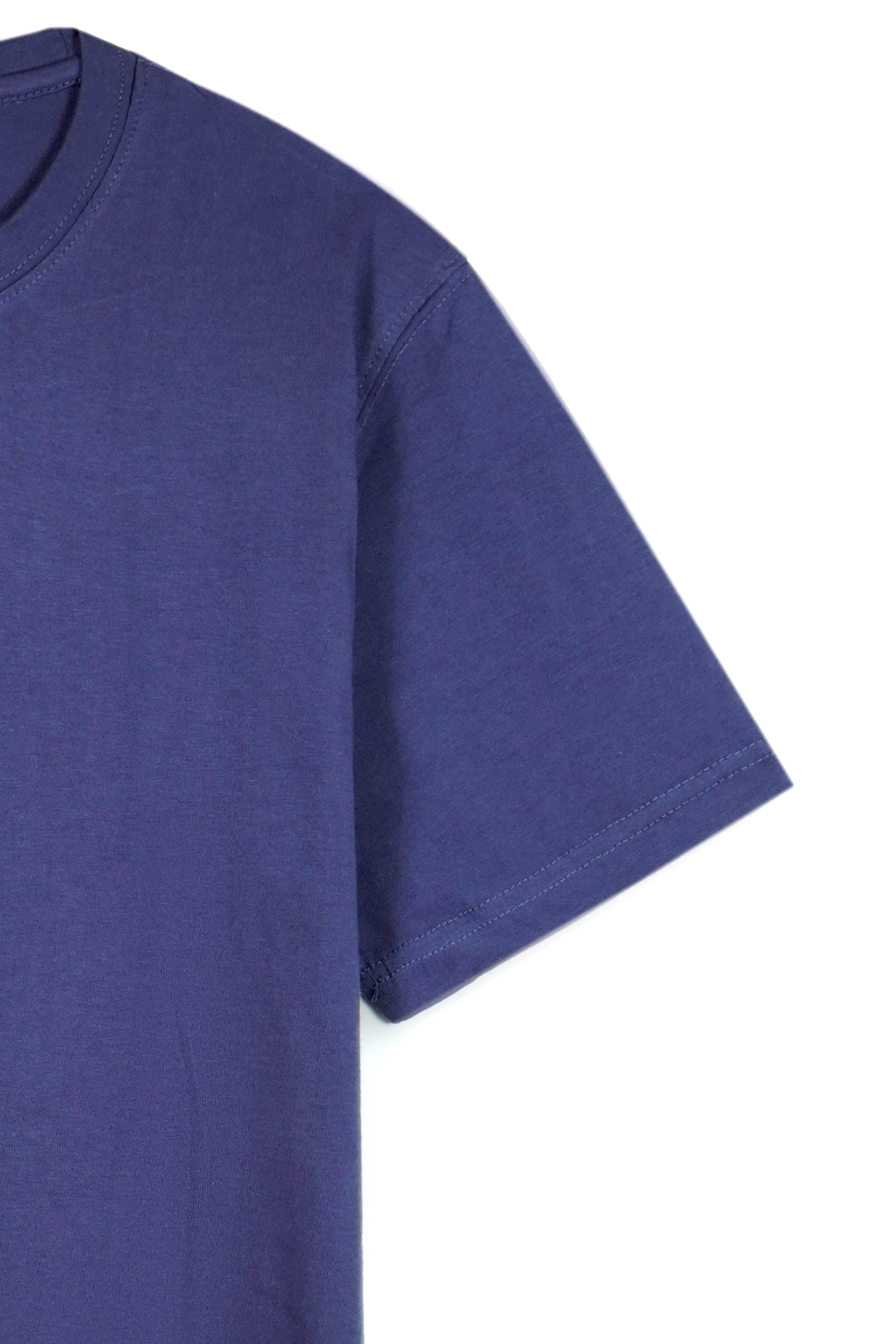 NAVY BLUE COTTON T-SHIRT