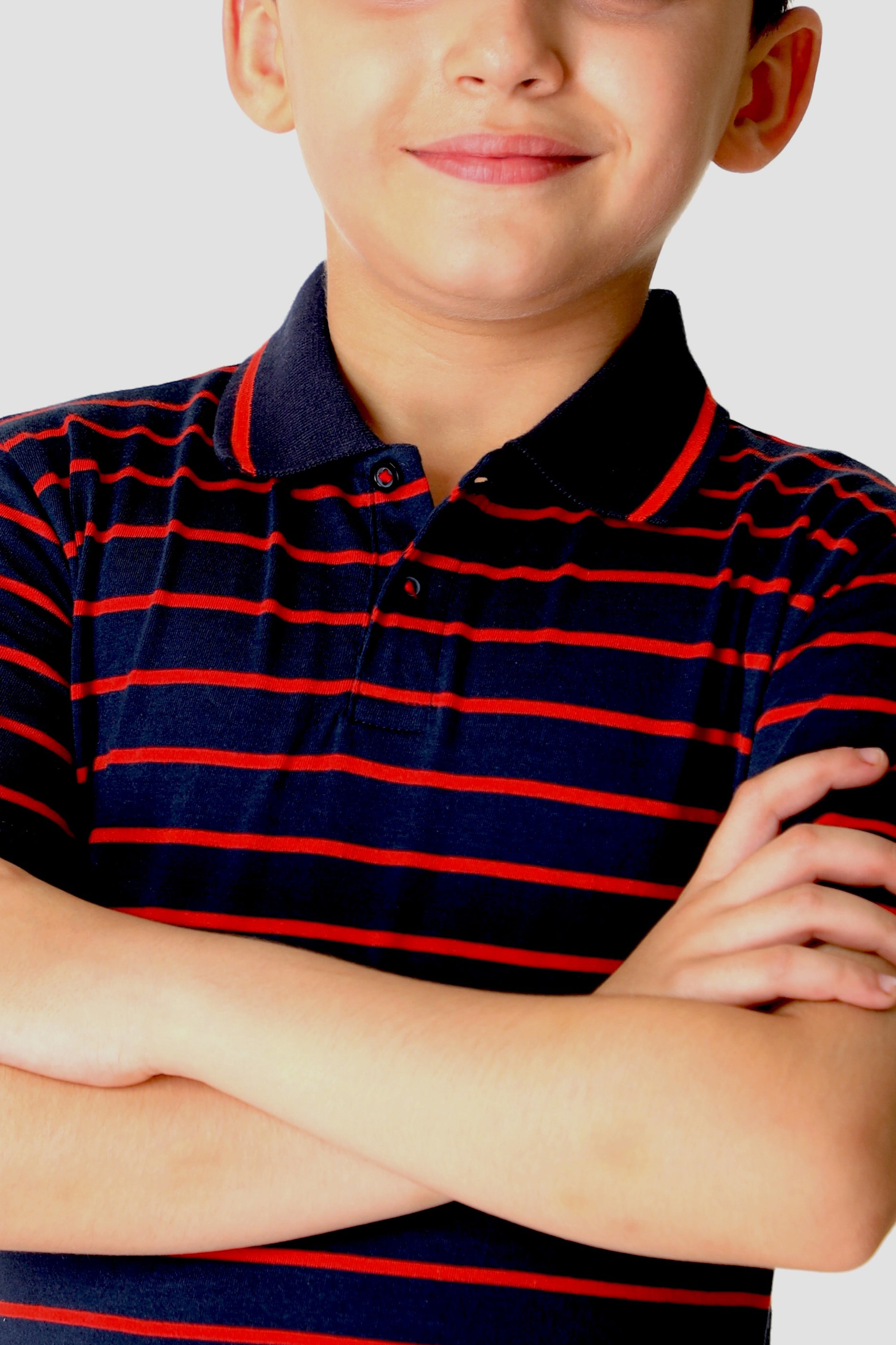STRIPE NAVY POLO