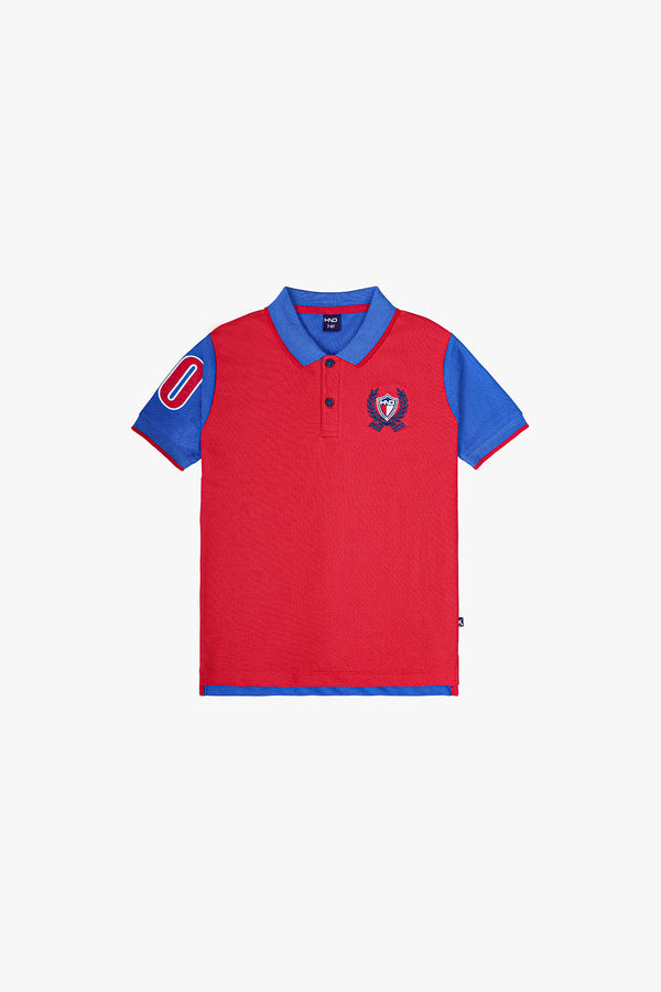 HNO Boy's Colour Blocking Polo Shirt