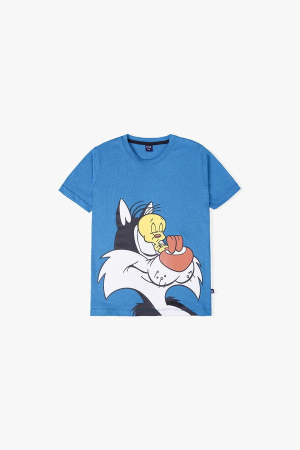 Tweety And Sylvester Graphic T-Shirt For Boy's