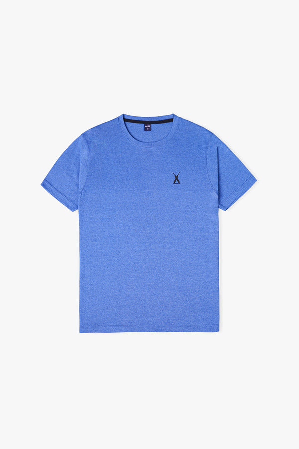 Men's Blue Basic T-Shirt