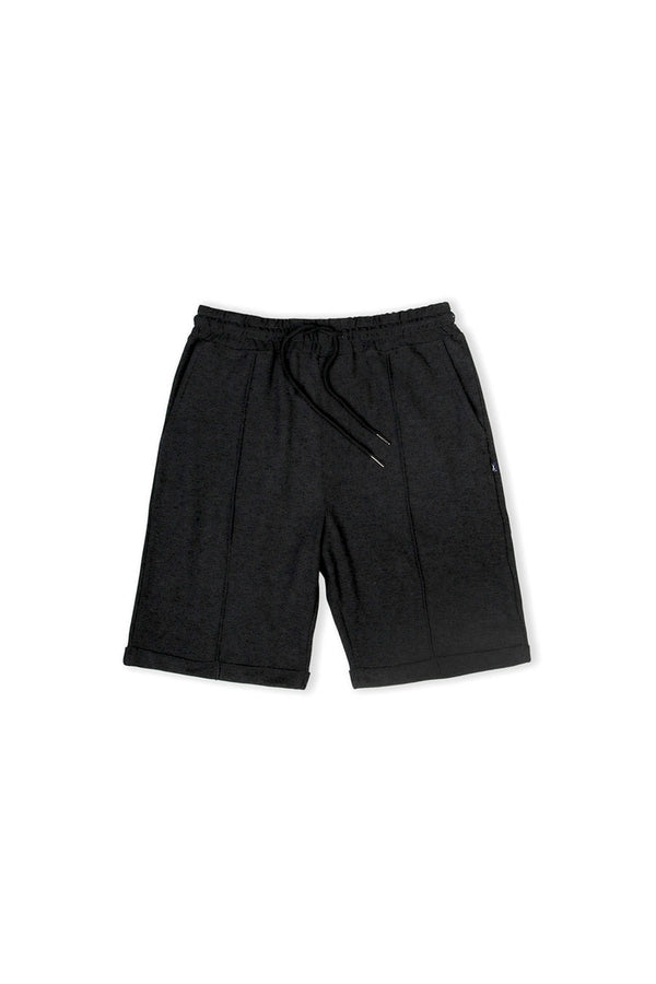 CHARCOAL COTTON SHORTS