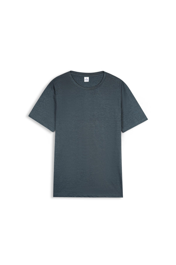 DARK GREY COTTON T-SHIRT