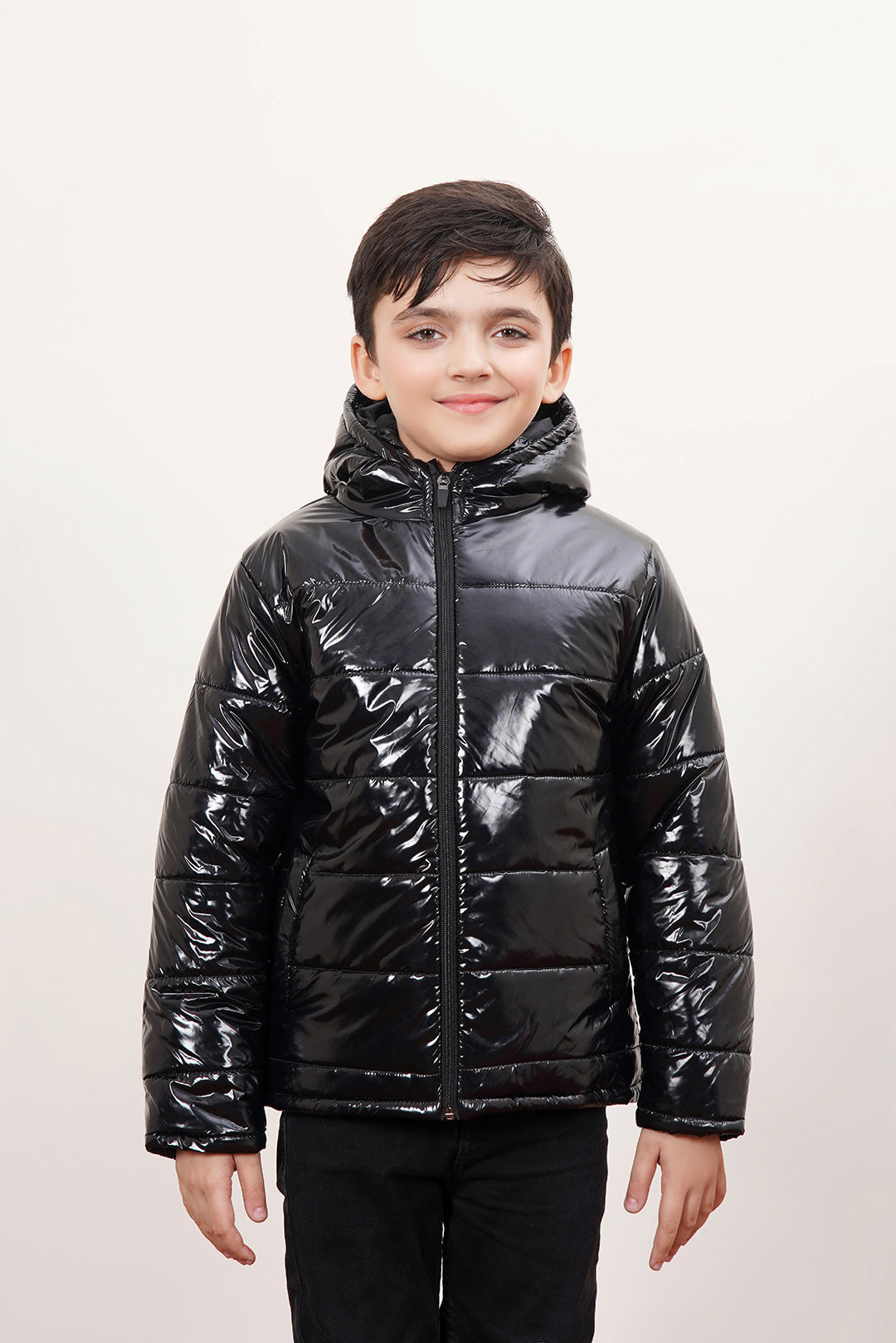 Unisex Quilted Glossy Puffer Jacket