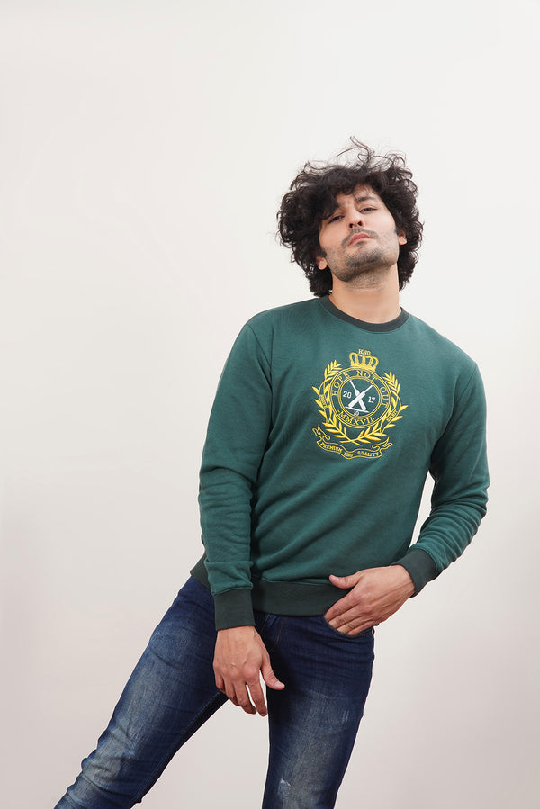 Men's HNO Oversized Sweat Shirt With Embroidery Emblem