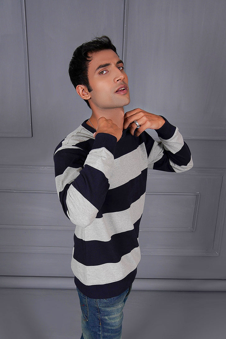 Men's Striper Sweat Shirt