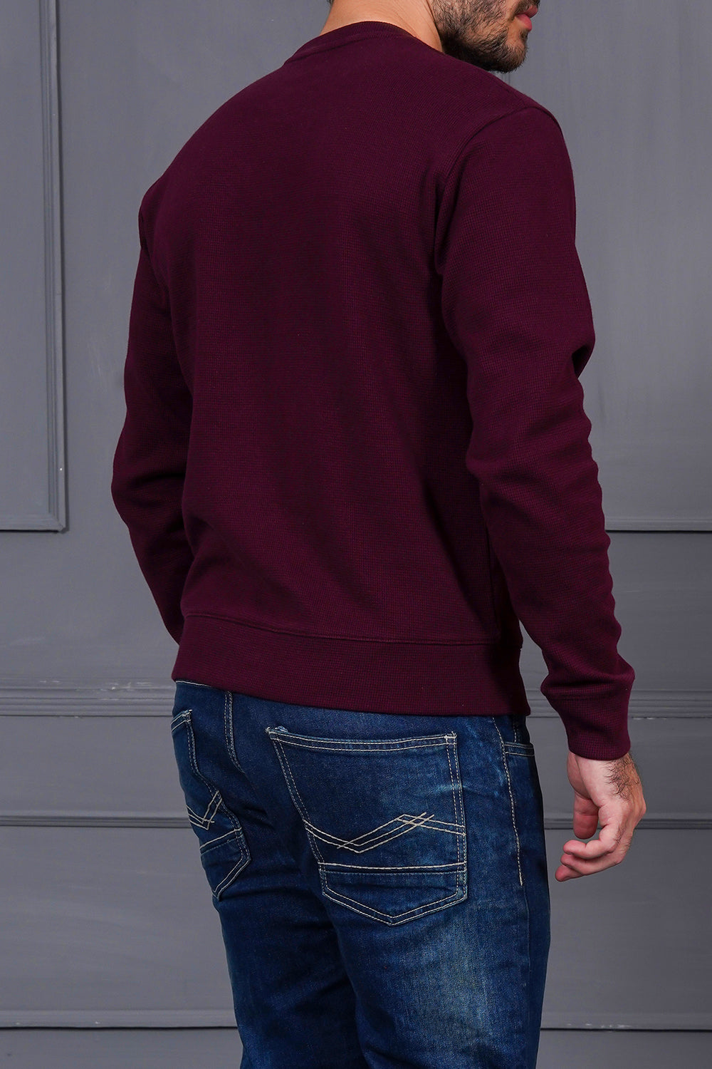 Regular Fit Thermal Sweatshirt For Men
