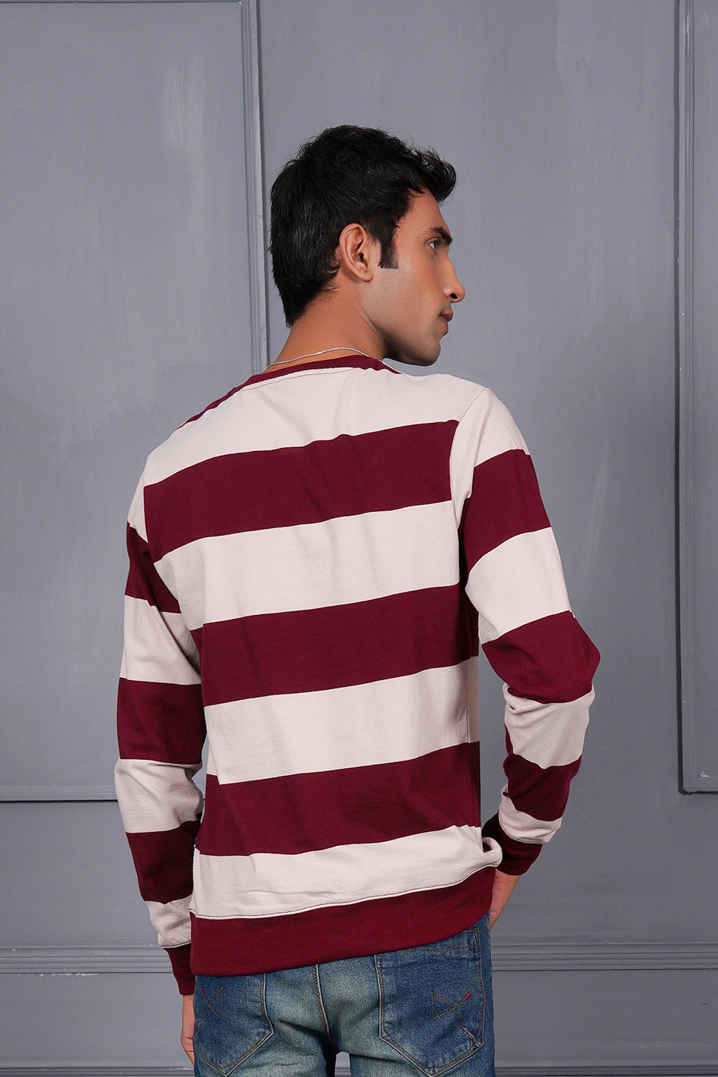 Striper Henley for Men