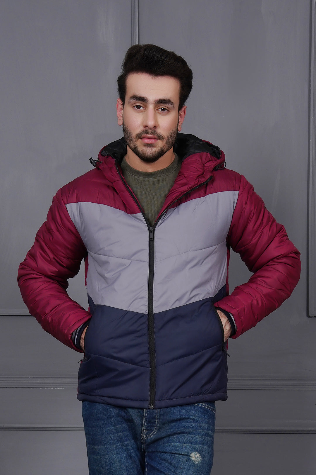 Panelled Puffer Jacket for Men – HOPE NOT OUT