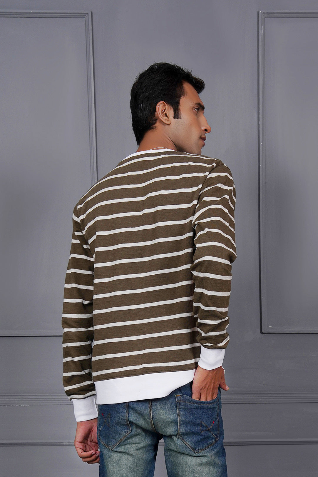 Men's Striper Sweat Shirt