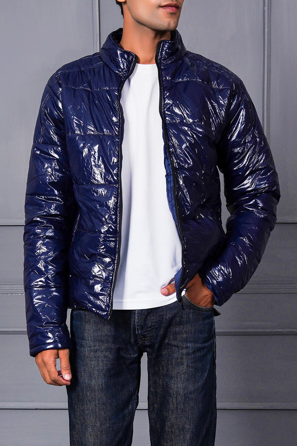 Glossy Navy Jacket