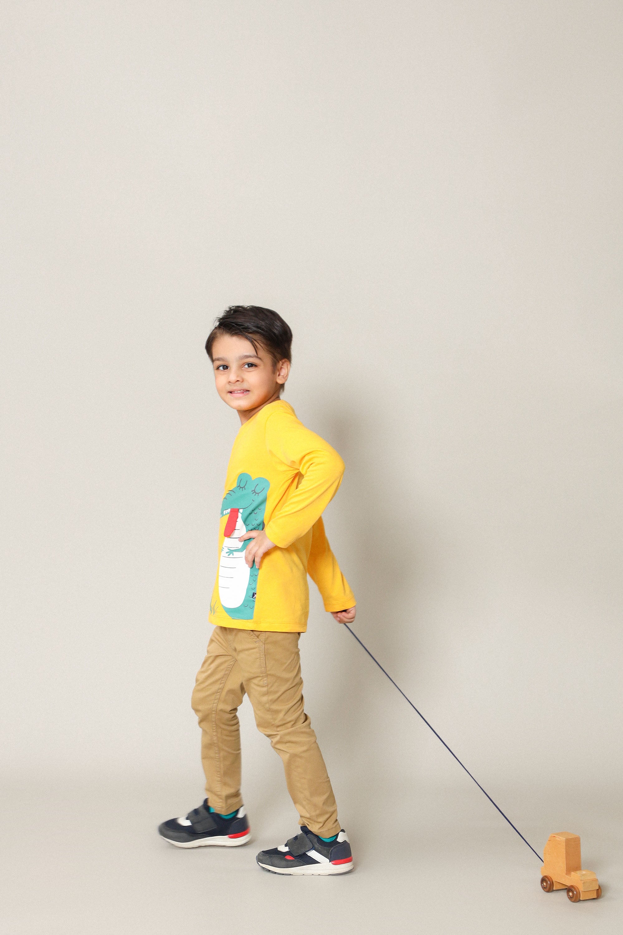 Boys Crocodile Full Sleeve Tee
