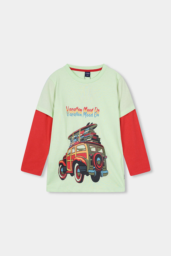 Boys Graphic Full Sleeve T-shirt
