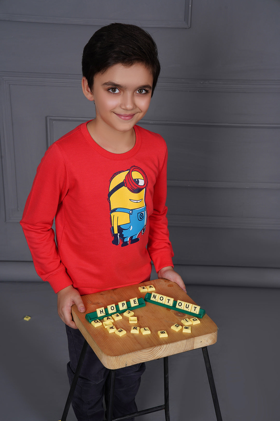 Boys Minion Sweat Shirt