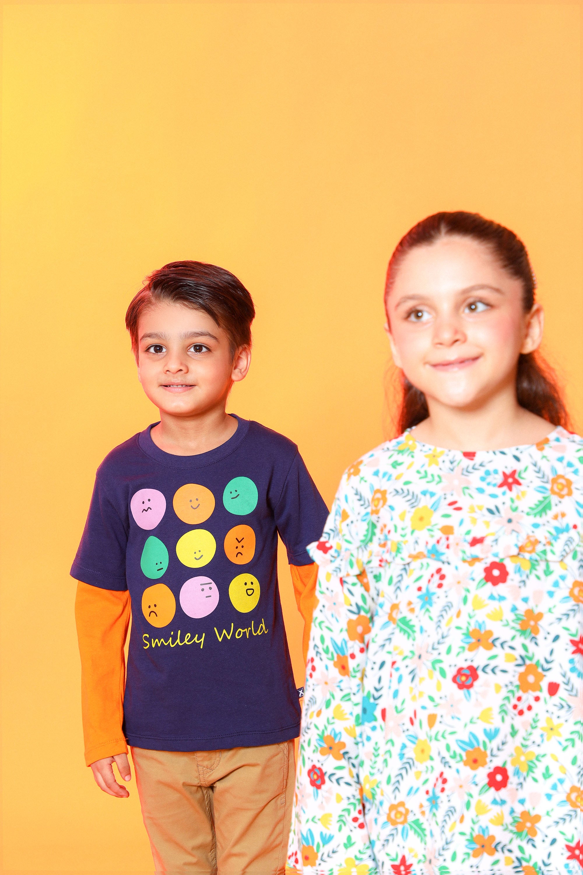 Smiley World Graphic Full Sleeve Crew Neck for Boys