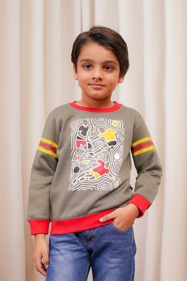 Abstract Graphic Sweatshirt