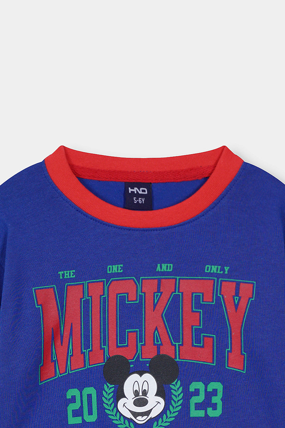Boys Blue Mickey Full Sleeve Tee
