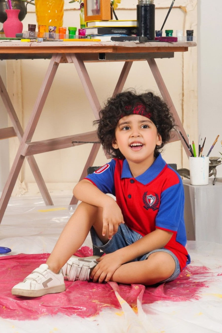 Embroidered Pique Polo For Boys