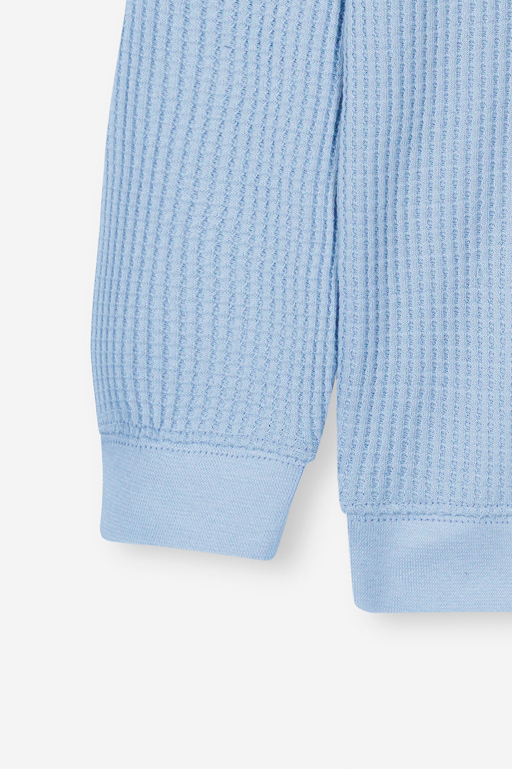 Sky Blue Knit Sweatshirt