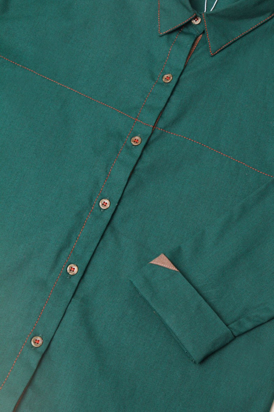 Girl's Green Boxy Shirt