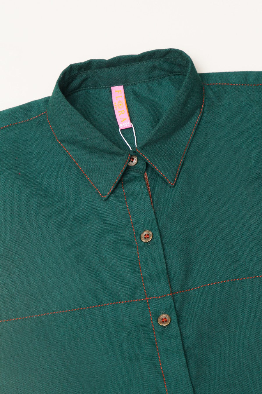 Girl's Green Boxy Shirt