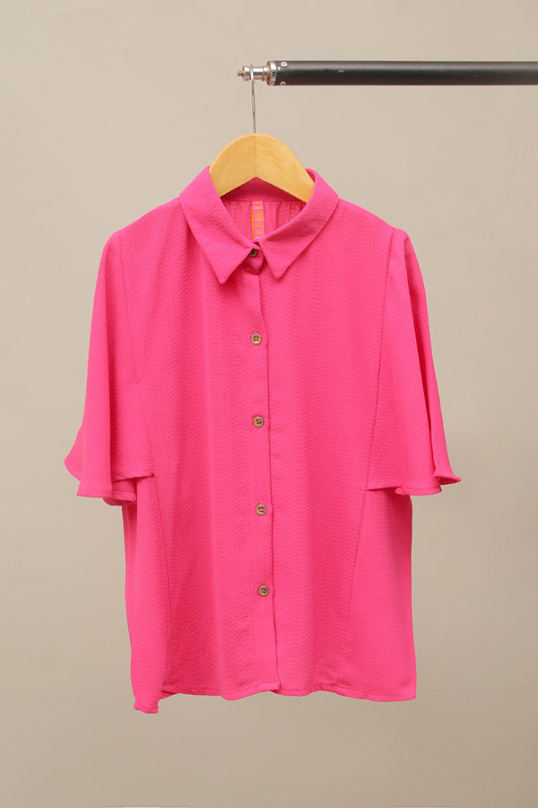Girl'S Self Textured Georgette Tunic