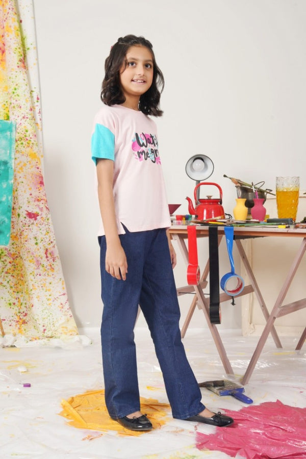 Color Block Girls T-Shirt