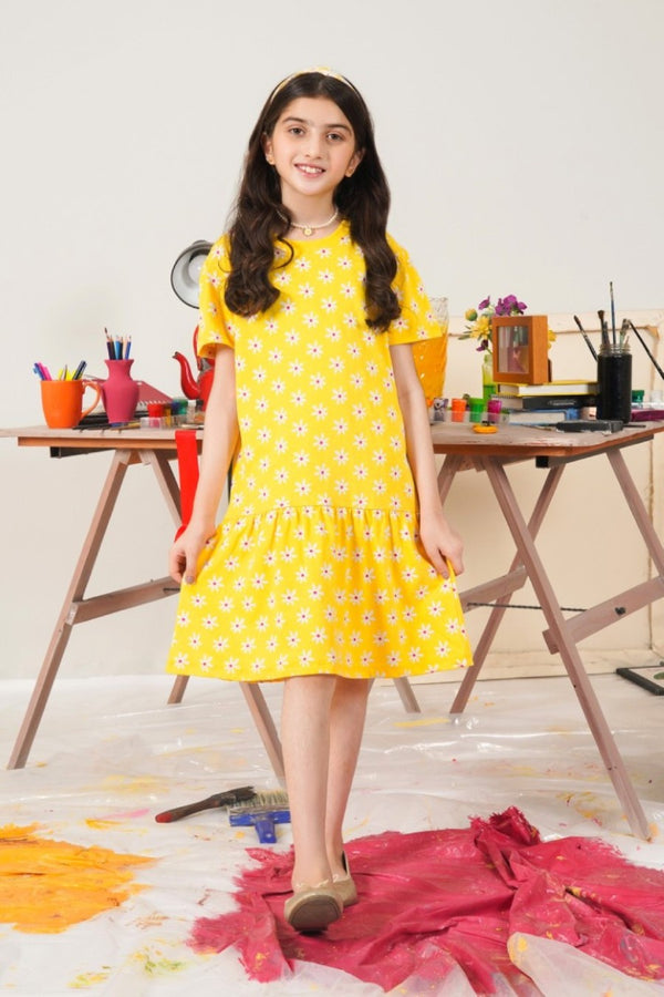 Yellow Floral Dress