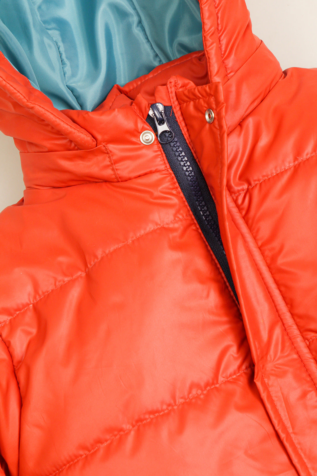 Unisex Puffer Quilted Zipper Detachable Hood
