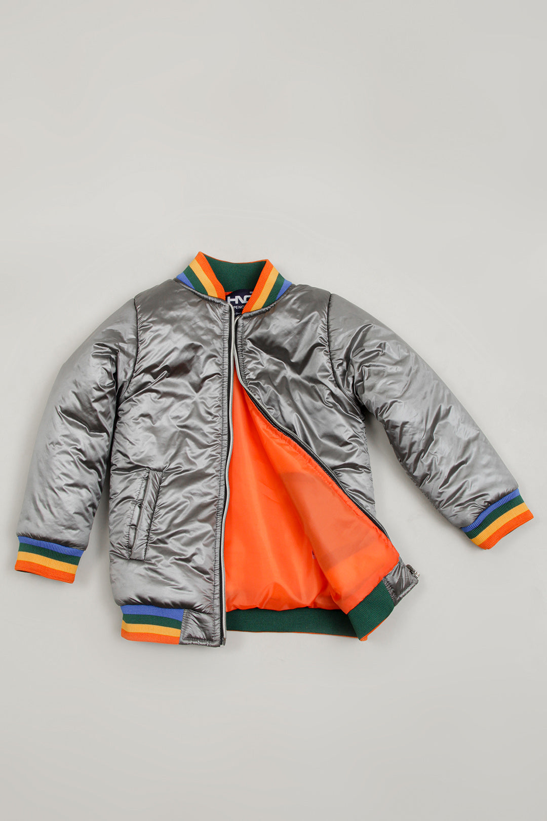 Unisex Rainbow Quilted Puffer Jacket