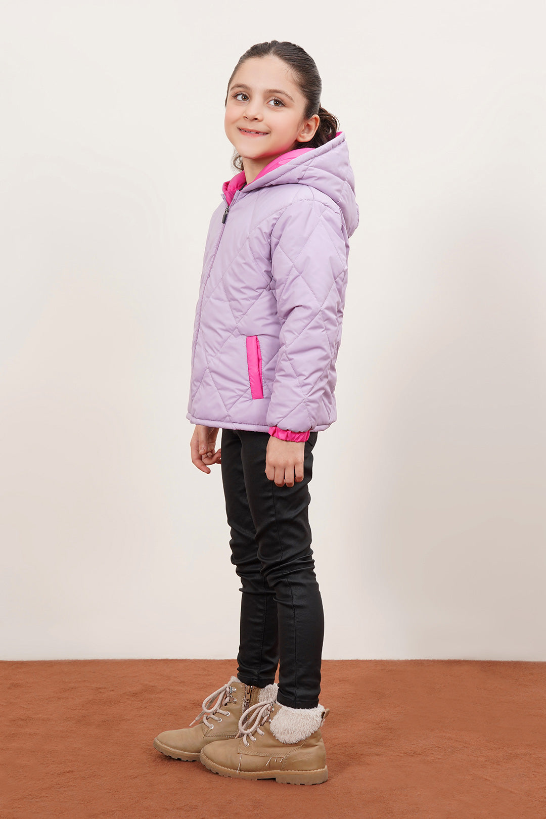 Unisex Quilted Puffer Zipper With Hood