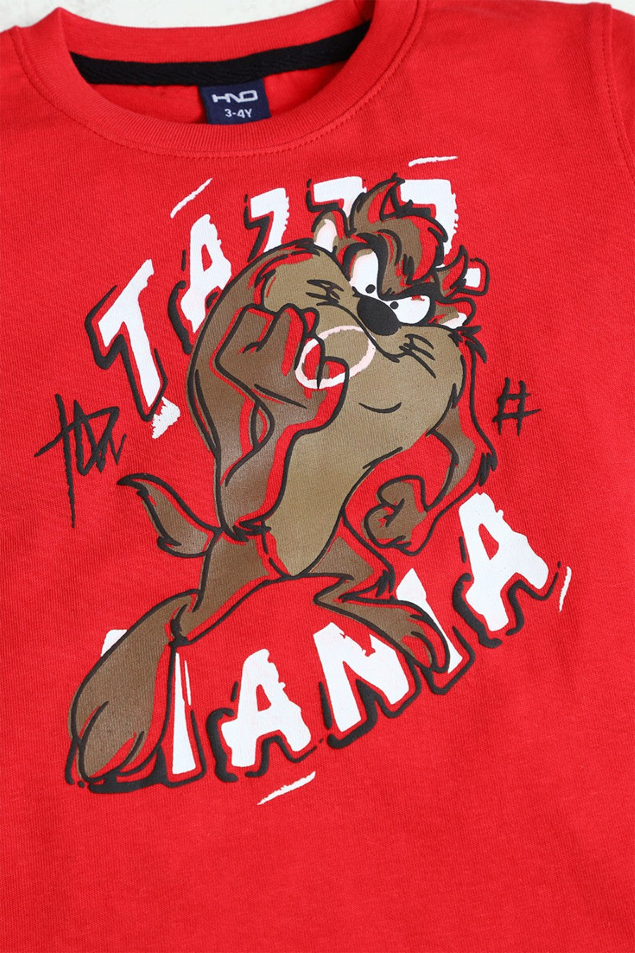 Boys Graphic Tazz T-Shirt Red