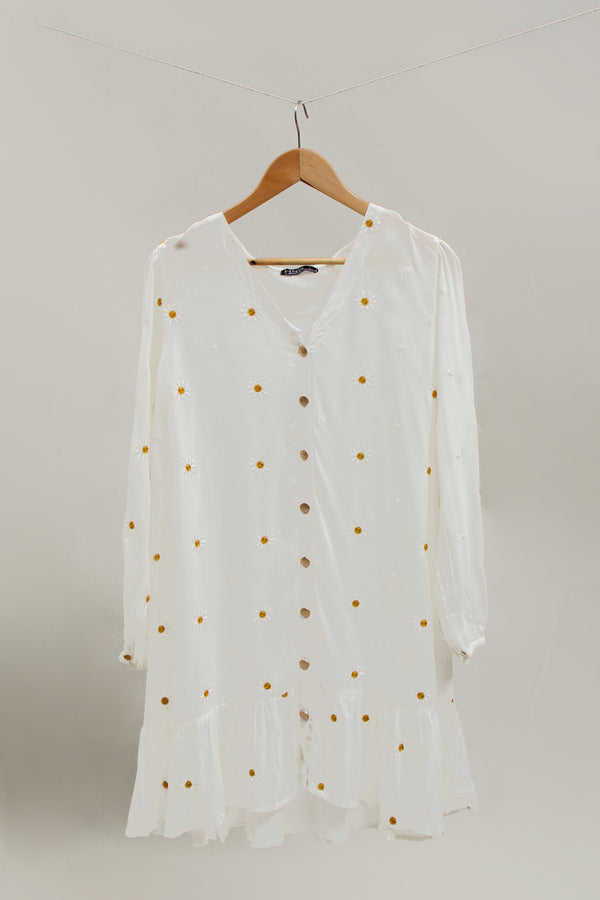 Women Embroidered Chiffon Top