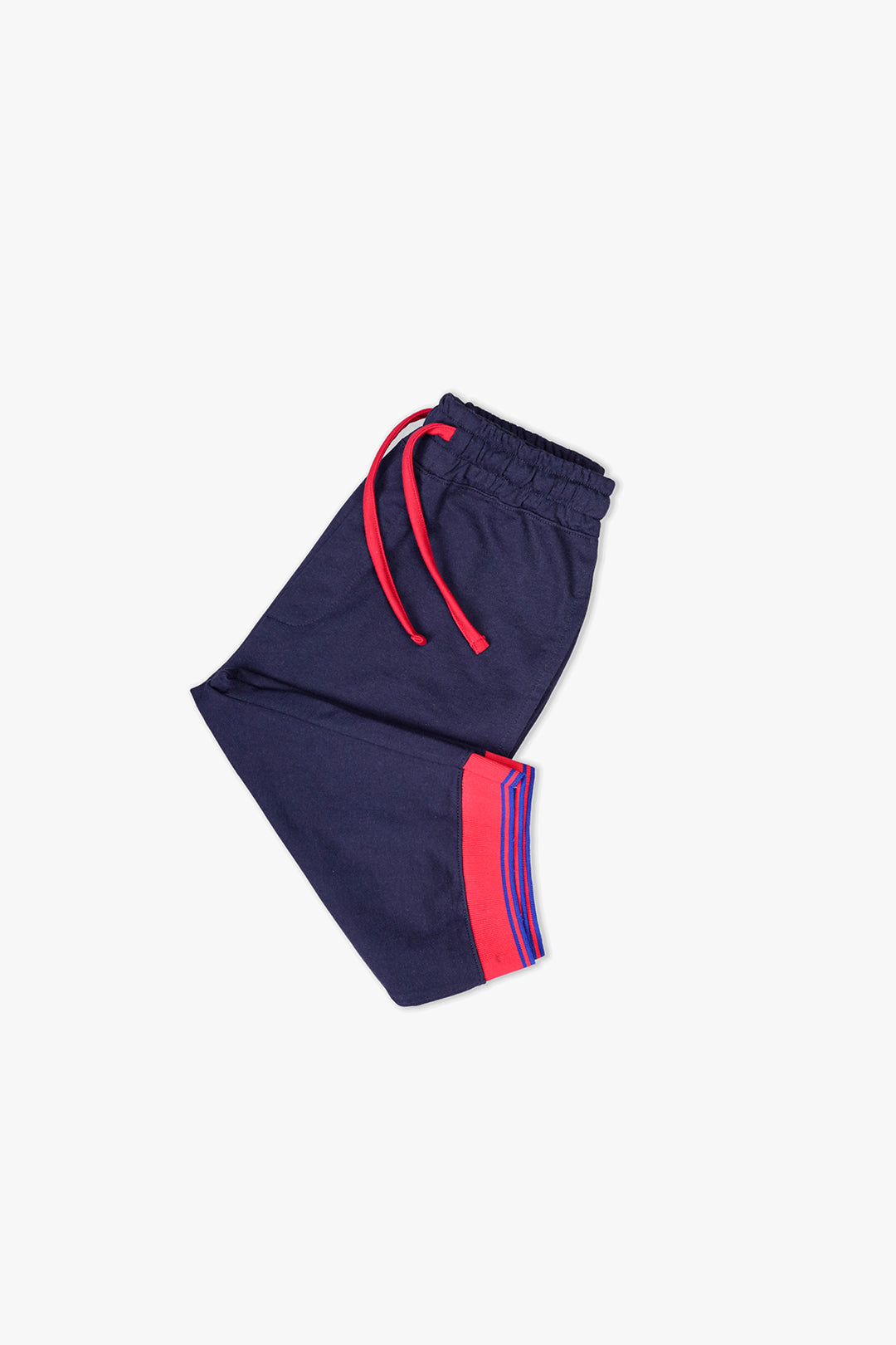 Navy Shorts With Elasticated Hem