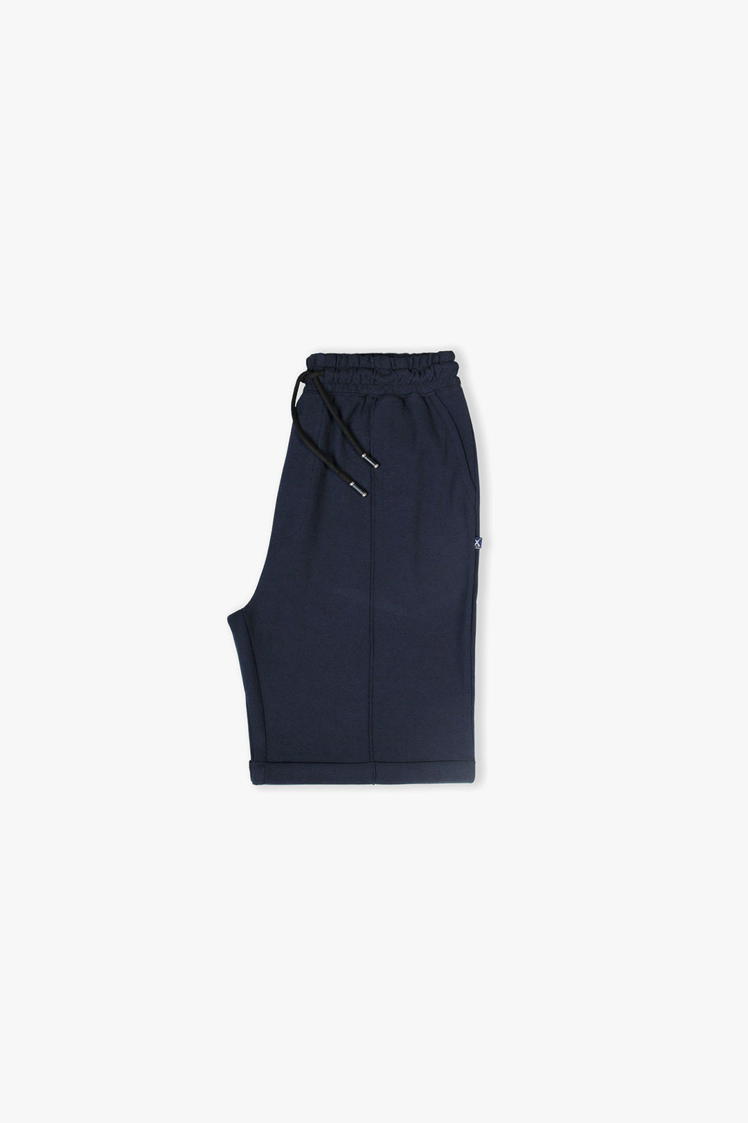Navy Blue Men Pique Shorts