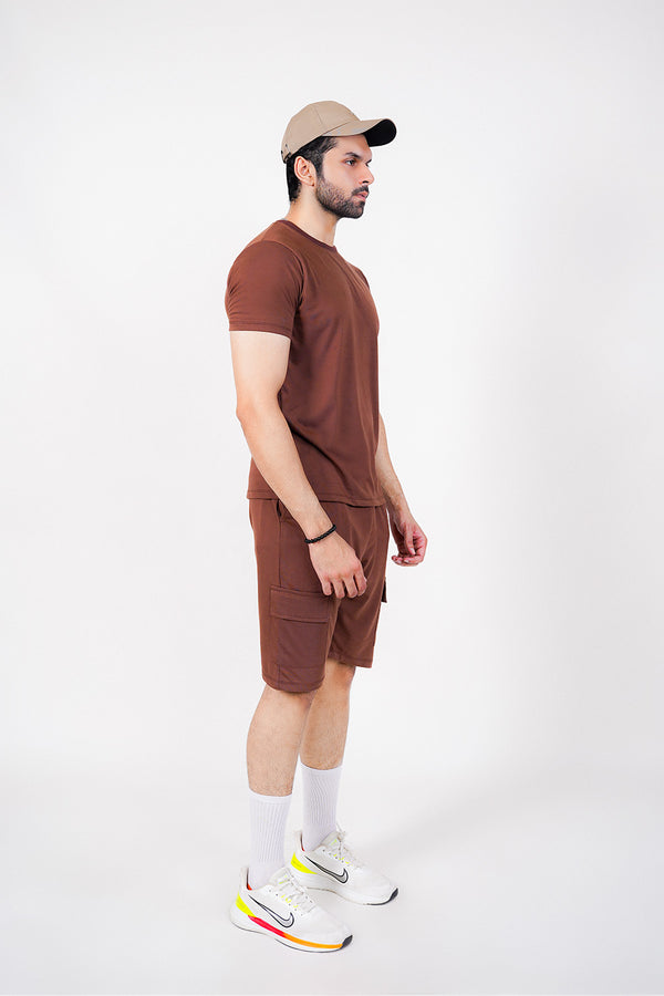 Brown Man Cargo Shorts