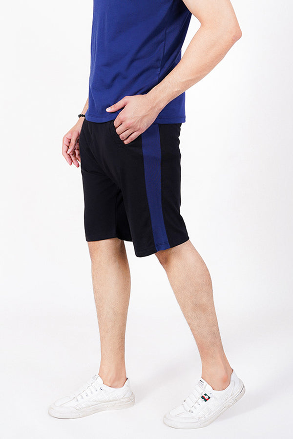 BLACK COTTON SHORTS