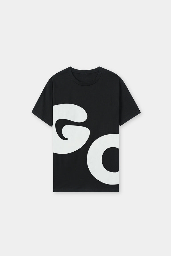 Go Graphic Print Black T-Shirt