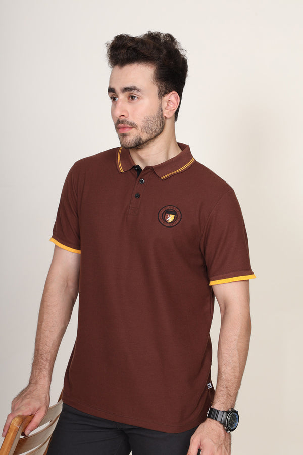 Men's Brown Polo Shirt