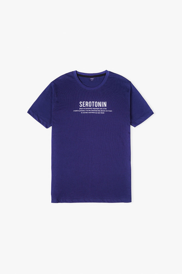 Navy Statement Tee For Men