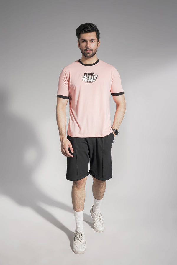 New World Graphic Tee With Rib