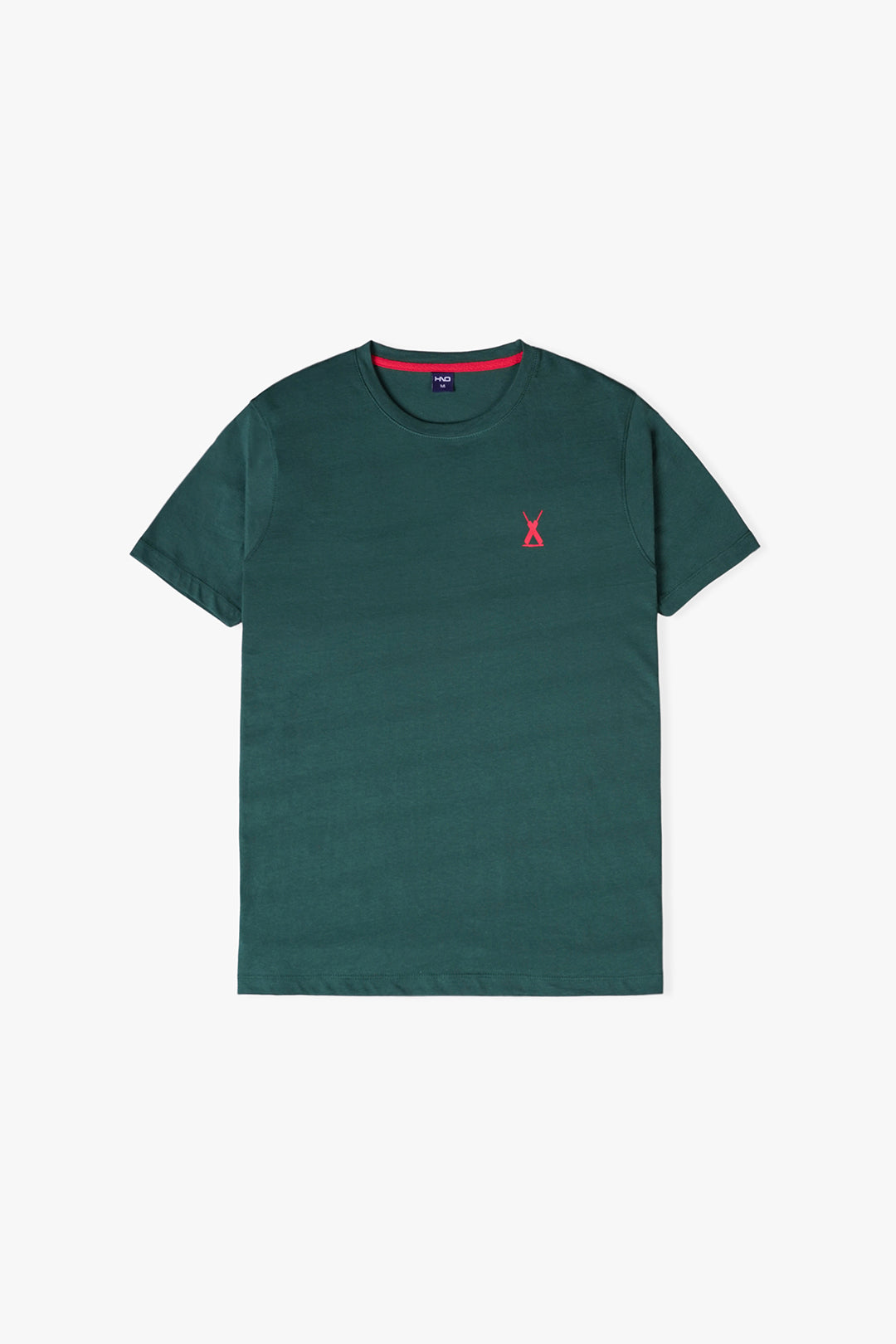 Men'S Dark Green Basic T-Shirt