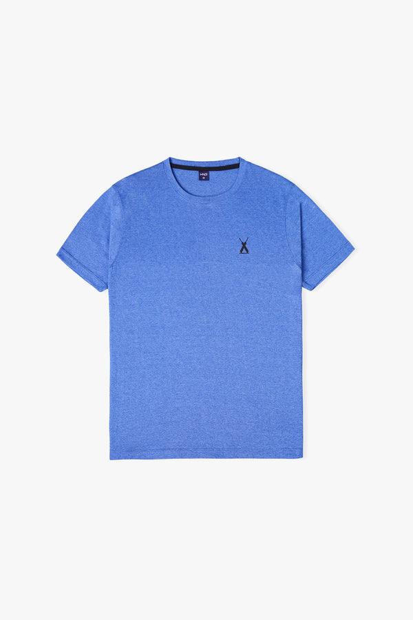 Basic Blue Crewneck T-Shirt