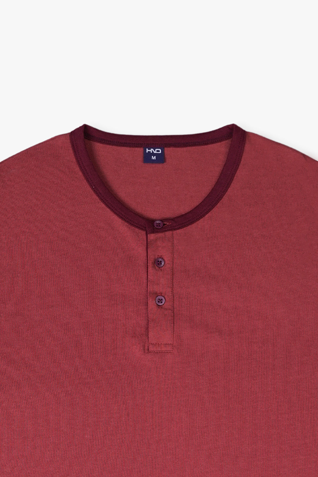 Henley Shirt With Ribbed Armband